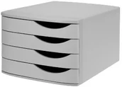 Półki na dokumenty - Jalema 2686374307 RE-Solution szafka z szufladami, 4 zamknięte szuflady, szary 2686374307 - miniaturka - grafika 1