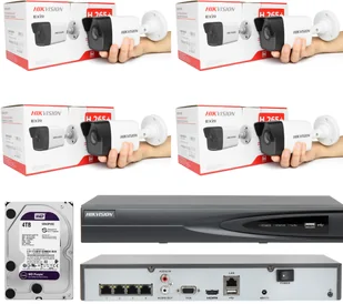HIKVISION Zestaw do monitoringu IP 4 Kamery 2Mpx Full HD POE - Zestawy do monitoringu - miniaturka - grafika 11