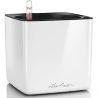 Donice - Lechuza Donica stołowa CUBE Glossy 16 ALL-IN-ONE, biała, wysoki połysk - miniaturka - grafika 1