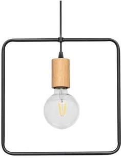 Spotlight Geometryczna LAMPA wisząca CARSTEN WOOD 1651174 metalowa OPRAWA skandynawski ZWIS kwadratowy dąb olejowany czarny 1651174 - Lampy sufitowe - miniaturka - grafika 3