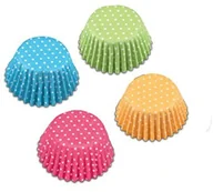 Formy do ciast - Staedter kapsułek do pralinek retro 100 sztuk  2,6 cm, różowy Zielony Żółty Niebieski, papierowe foremki do pralinek 337190 - miniaturka - grafika 1