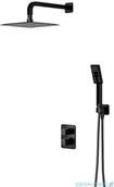 Baterie podtynkowe - Omnires Parma zestaw podtynkowy natryskowy z termostatem czarny SYSPM11BL W magazynie) - miniaturka - grafika 1