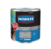 Farby do metalu - Akzo Nobel Farba do metalu i drewna Ftalonal szary jasny 0,25L NOBILES AADSGK - miniaturka - grafika 1