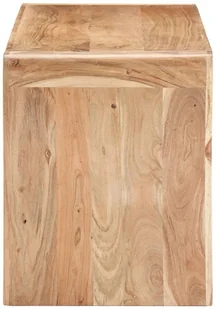 VidaXL Lumarko Ławka, 110x38x46 cm, lite drewno akacjowe 323584 VidaXL - Ławki do przedpokoju - miniaturka - grafika 3