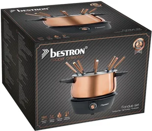 BESTRON Bestron Zestaw do founde AFD850CO, 1500 W, 1,5 L, miedziany - Zestawy do fondue - miniaturka - grafika 8