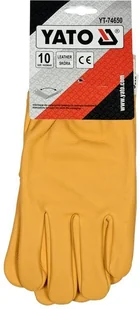 Yato RĘKAWICE OCHRONNE SKÓRA ROZM 10 YT-74650 - Rękawice robocze - miniaturka - grafika 2