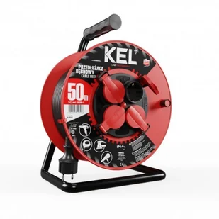 PLASTROL Przedłużacz bębnowy SCHUKO 4x2p+Z IP44 16A 3x1,5 50m 7966 W-98500 - Przedłużacze i rozgałęźniki - miniaturka - grafika 2