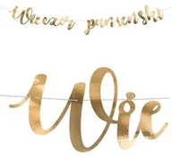 Wieczór panieński i kawalerski - PartyDeco Baner "Wieczór Panieński" złoty 150 cm GRL87-019M - miniaturka - grafika 1