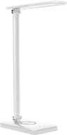 Lampy stojące - Orno Lampka biurkowa WIRLE OR-LB-1538/W LED 7W biała z ładowarką indukcyjną i USB nowoczesna lampka nadaje wnętrzu współczesnej świeżości OR-LB-1538/W - miniaturka - grafika 1