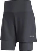 Spodnie sportowe damskie - GORE WEAR GORE WEAR R5 Szorty 2 w 1 Kobiety, black XS 2021 Szorty do biegania 100623990002 - miniaturka - grafika 1