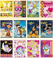 Zeszyty szkolne - Unipap Zeszyt A5/16K linia podwójna MIX dziewczęcy(15szt) - miniaturka - grafika 1