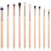 Pędzle do makijażu - Jessup Jessup T452 Zestaw 10 pędzli do makijażu Peach puff/rose gold 44564-uniw - miniaturka - grafika 1