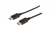 Akcesoria do monitorów - Assmann Kabel połączeniowy DisplayPort z zatrzaskami 1080p 60Hz FHD Typ DP/DP M/M czarny 1m AKASSVD00000046 - miniaturka - grafika 1