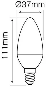 LED Line Żarówka E14 SMD 170-250V 9W 992lm 4000K C37 DIM biała dzienna 470249 - Żarówki LED - miniaturka - grafika 2