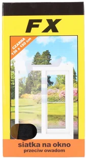 Bros Siatka na okno  FX 130 x 150 cm czarna - Klamki - miniaturka - grafika 2