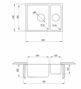 Deante Egeria ZPE 050C - Zlewozmywaki - miniaturka - grafika 3