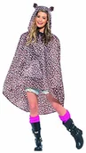 Stroje karnawałowe - Smiffys Leopard  prysznic Resistant partii Poncho, OS 27608 - miniaturka - grafika 1