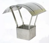 Kominy i akcesoria - Inny DASZEK Z BLACHY ŻAROODPORNEJ 13.5*13.5*10CM R-04 13*13Ż - miniaturka - grafika 1