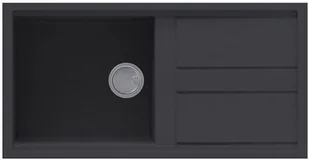 Elleci Zlew Elleci BEST 480 Kuro KERATEK LKB48086 - Zlewy i komory gospodarcze - miniaturka - grafika 2