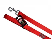 Smycze dla psów - Haas F1 Team Pet Nova Pet Nova nylonowa podszyta Neoprene Comfort XL 2,5cm x 120cm czerwona - miniaturka - grafika 1