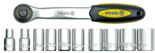 Vorel Grzechotka 1/2 z nasadkami 5-24 mm crv kpl 11szt 58602 - Narzędzia warsztatowe - miniaturka - grafika 2