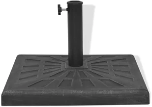 vidaXL Podstawa do parasola, kwadratowa, czarna, 19 kg, żywica - Parasole ogrodowe - miniaturka - grafika 5