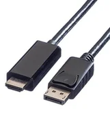 Kable - Value DP wire, DP-ultrahdtv, ST/ST, 1 m, czarny 1m 11.99.5785 - miniaturka - grafika 1