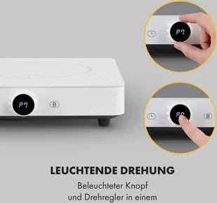 Płyta elektryczna Klarstein CP8-FutureChef-WH - Płyty elektryczne - miniaturka - grafika 3