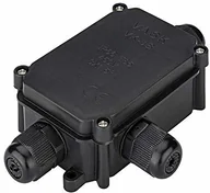 Inne akcesoria elektryczne - Goobay IP-66 ochronna obudowa do kostki elektrycznej, wodoszczelne, pudełko połączeniowe, puszka rozgałęźna, puszka rozdzielacz, 1 sztuka, czarna, 56660 - miniaturka - grafika 1