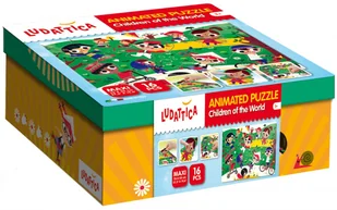 Lisciani Animated puzzle Children of the World - Puzzle - miniaturka - grafika 2
