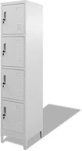 vidaXL Zamykana szafka z 4 przegrodami, 38x45x180 cm - Szafki biurowe - miniaturka - grafika 4