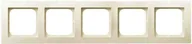 Klawisze i ramki - LEDart 5-krotna, pozioma i pionowa- Ospel As R-5G/27, kolor ecru - miniaturka - grafika 1