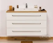 Szafki łazienkowe - Gante Szafka wisząca z umywalką 100/39/3 Liv seria Fokus B FKS-B-U100/39/3 + FKS-NE - miniaturka - grafika 1