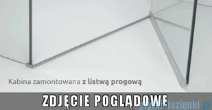 Radaway Essenza New Black 80x100 prawa przejrzysta 385010-54-01R/385054-54-01 - Kabiny prysznicowe - miniaturka - grafika 8