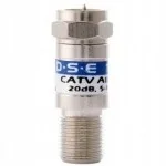 Akcesoria TV-SAT - tłumik stały 20 dB Dse TA01-20 5-1000 Mhz - miniaturka - grafika 1