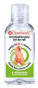 Clean Hands Antybakteryjny żel do rąk Aloes i Prowitamina B5 50 ml - Kosmetyki do kąpieli - miniaturka - grafika 3