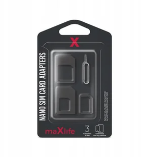 MaxLife MaxLife Adaptery Maxlife do karty Nano SIM 8_2240961 - Adaptery i przejściówki - miniaturka - grafika 4