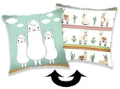 Poszewki na poduszki - Jerry Fabrics Poszewka na poduszkę z cekinami LIama 02, 40 x 40 cm - miniaturka - grafika 1