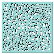 Akcesoria kreślarskie - Sweet Dixie płatek kwiatu Burst szablon, 6 X 6, przezroczysty SDST0021 - miniaturka - grafika 1