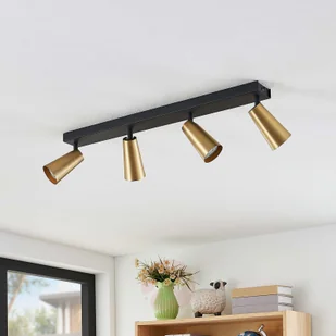 Lucande Lucande Angelina lampa sufitowa mosiądz-złota 4pkt - Lampy sufitowe - miniaturka - grafika 3