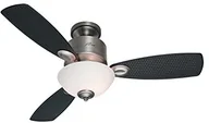 Wentylatory sufitowe - Hunter 50610 wentylator sufitowy kohala Bay skrzydła z lampką, stop cyny z ołowiem antyk/czarny, 122 cm 50610 - miniaturka - grafika 1