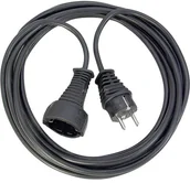 Kable komputerowe i do monitorów - Brennenstuhl 1165440 kabel zasilające Czarny 5 m, Przedłużacz - miniaturka - grafika 1