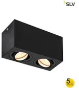 Oprawy, klosze i abażury - SLV SPOTLINE Triledo podwójna czarna QPAR51 1002005 - miniaturka - grafika 1