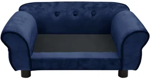 Sofa dla psa, niebieska, 72x45x30 cm, pluszowa - Legowiska dla psów - miniaturka - grafika 6