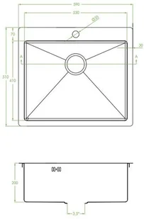 Laveo Marmara bez ociekacza SAM 810T - Zlewozmywaki - miniaturka - grafika 5