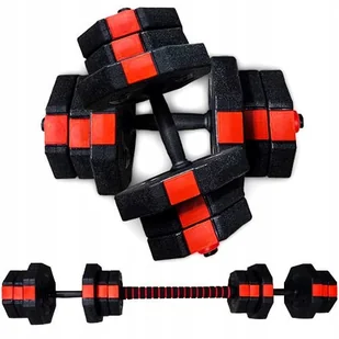 Zestaw 20kg Trening W Domu Siłownia Hantle 2x Gryf - Hantle i ciężarki - miniaturka - grafika 4