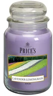 Świece - Price's Candles Świeca w Słoiku Duża Zapachowa Lawenda z Trawą Cytrynową ASDPR373459 - miniaturka - grafika 1