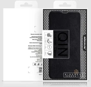 Nillkin Qin skórzana kabura etui Samsung Galaxy A42 5G czarny - Etui i futerały do telefonów - miniaturka - grafika 5