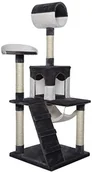 Drapaki dla kotów - dibea Drapak, drzewo wspinaczkowe dla kotów, sizal, wysokość 133 cm, kolory do wyboru, szary/biały - miniaturka - grafika 1