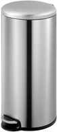 Pozostałe akcesoria do uprawy roślin - Vepa Bins EKO Kosz na śmieci z pedałem Maggey, 30 L, matowy, srebrny - miniaturka - grafika 1